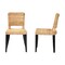 Bali & Pari Dermot Modern Bohemian Wood and Natural Rattan 2-Piece Dining Chair Set 238-2PC-13217-ZORO - alternate 9